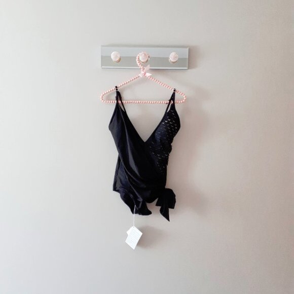 NWT La Perla black scallop detail one piece swimsuit - Picture 5 of 6